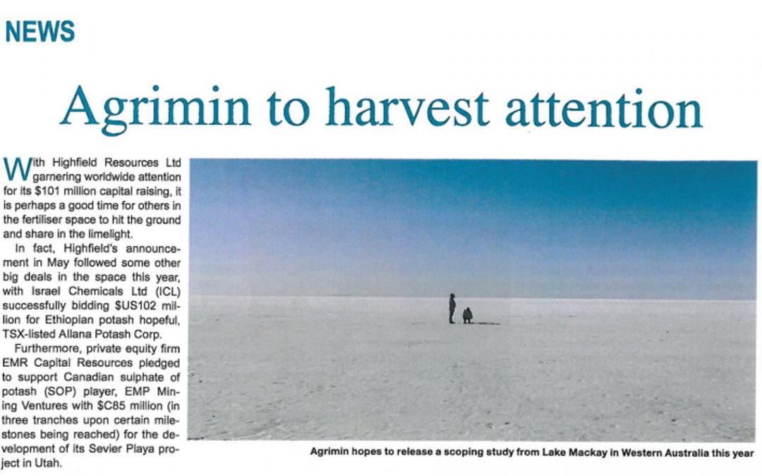 Paydirt Agrimin Article – June 2015